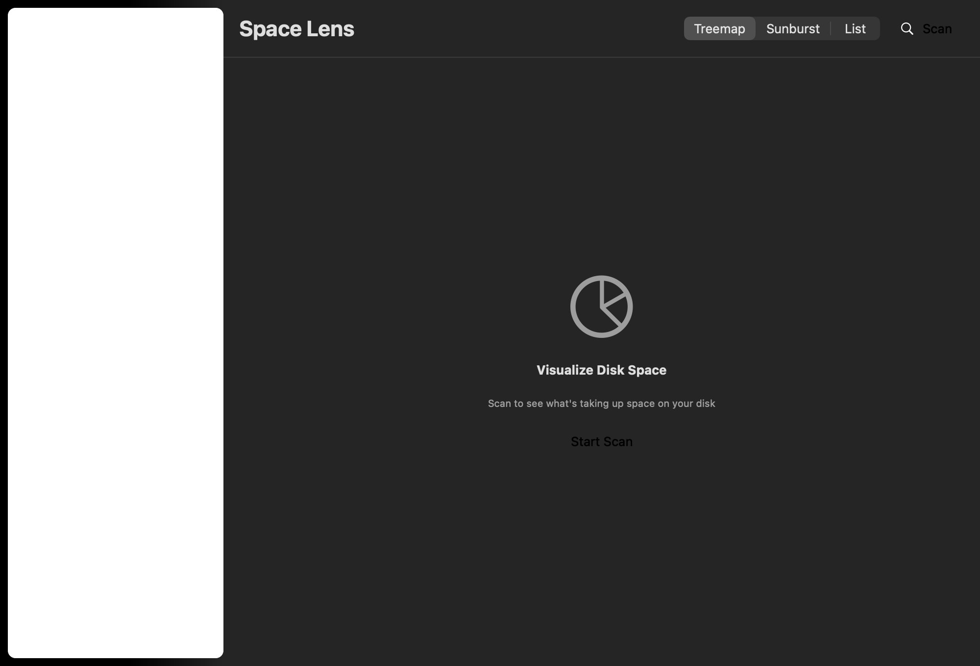 MacSweep Space Lens disk visualization